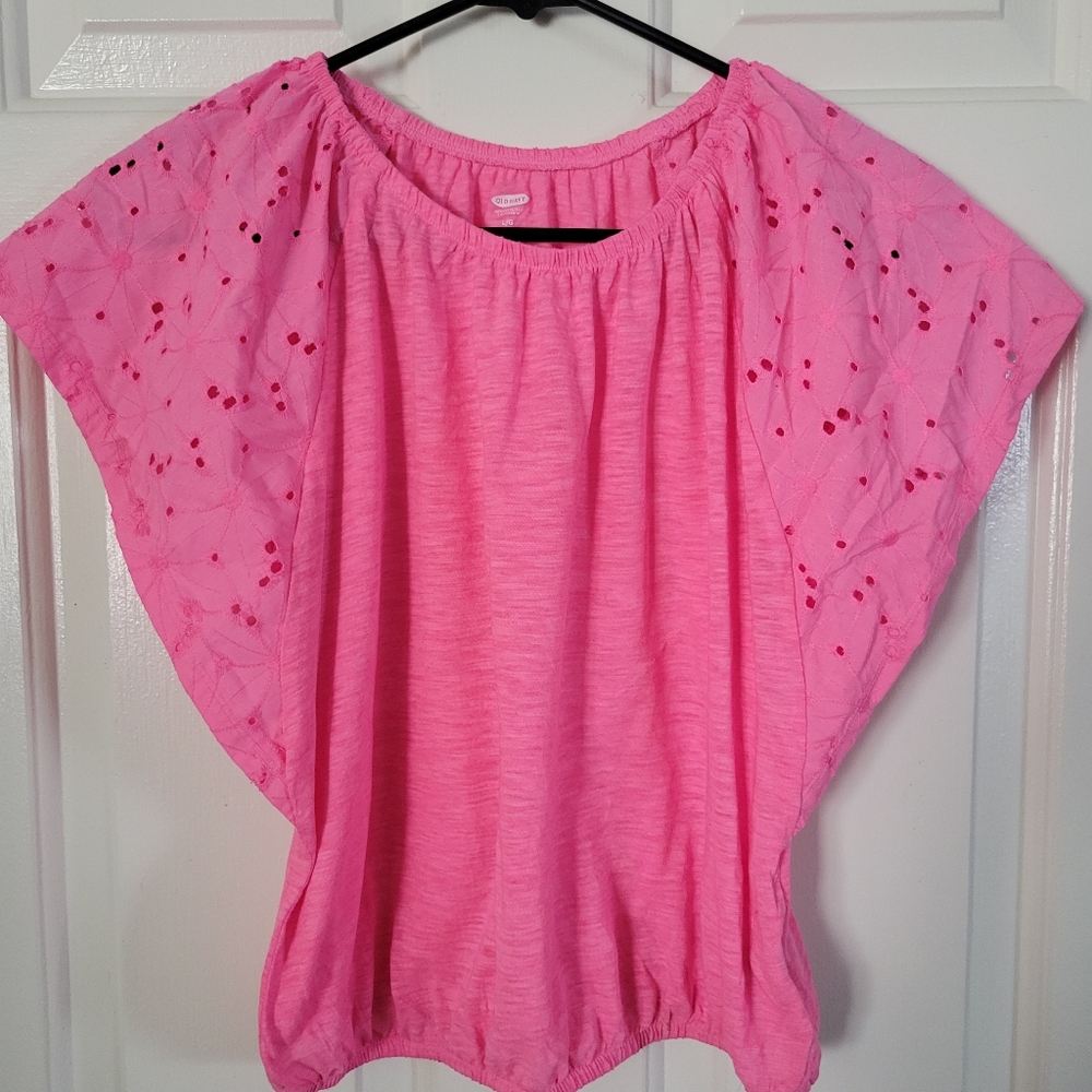 Old Navy- Pink Bat wing sleeves shirt